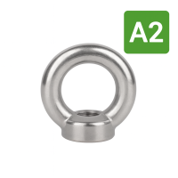 Ringmuttern, Edelstahl A2, DIN 582