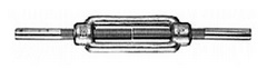 Spannschlösser mit 2 Anschweißenden DIN 1480