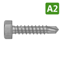 6-KT Bohrschrauben Form K, Edelstahl A2, DIN 7504K