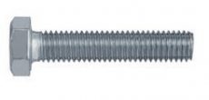 6-KT Schraube Vollgewinde M4x16 verzinkt (10 Stk) DIN 933