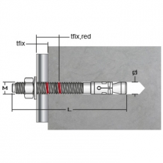 Bolzenanker M8x115 verzinkt (1 Stk)