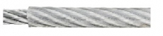 2/3mm Drahtseil Stahl verzinkt mit PVC (1 m)
