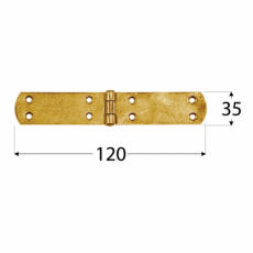 Französisches Kistenband ZF 120x35 gelb verzinkt