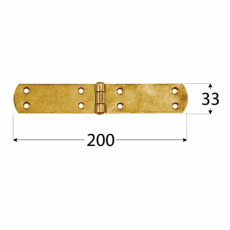 Französisches Kistenband ZF 200x35 gelb verzinkt