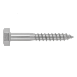 Sechskant-Holzschrauben 5x60 A2 Edelstahl (10 Stk) DIN 571