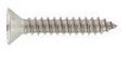 Senk-Blechschrauben 4,8x45 A2 Edelstahl (10 Stk) DIN 7982C