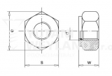 Sicherungsmuttern M04 A2 Edelstahl (10 Stk) DIN 982