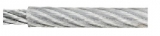 1,5/2,0mm Drahtseil Stahl verzinkt mit PVC (1 m)